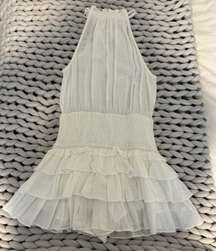 White Ruffle Dress