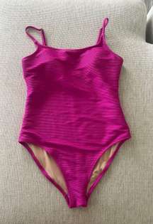 One Piece Ribbed Swimsuit