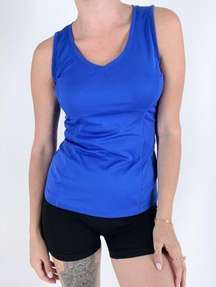 Tek Gear Dry Tek Blue Sleeveless Activewear Top Size Small