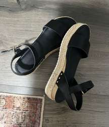 black platform sandals/ shoes 