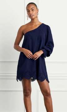 NWT  Navy Blue The Mila Linen Dress Size Medium