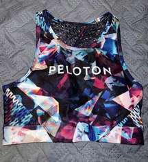 Peloton High Neck Jewels in Space Sports Bra size small