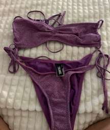 Swimwear Greta Purple Sparkle Bikini