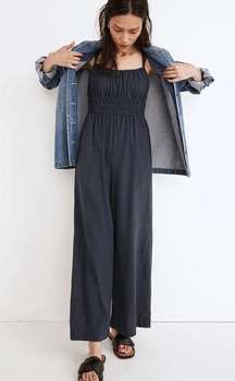 linen blend sophie tank wide leg jumpsuit