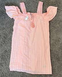 NWT Pink  Off the Shoulder Mini Dress