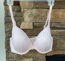 Victoria’s Secret Body by Victoria lined Perfect Coverage bra 34D pink stripe