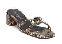 NIB Free People Petra Heel Snake Print Leather