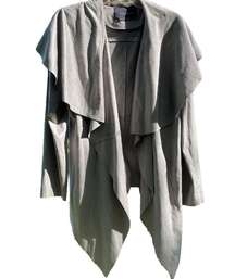 Grey Asymmetrical Avant Garde Cardigan