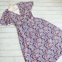 Ella Moon‎ Paisley Floral Wrap Dress Size Small