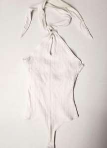 The Range White Halter Top Bodysuit - Large