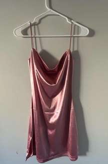 Pink Slip Dress