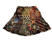 Vintage Desigual Skirt  Patchwork Skirt Size Large