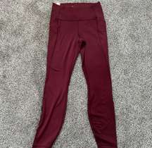 Dark Red Leggings 