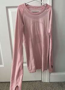 Pink Lululemon Long sleeve- Size 2