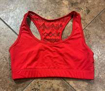 Active Red Bomber Bra Size M