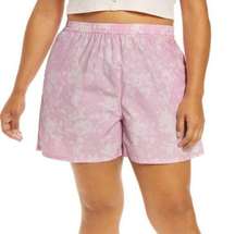 bp Pink Soft Splash Athletic Shorts Size M