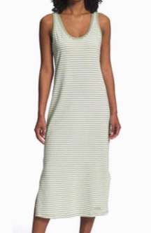 Terrain Tank Dress Green and white striped M