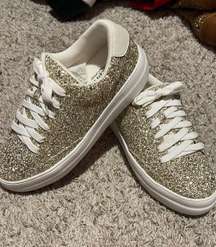 Light Gold Sparkle Shoes 