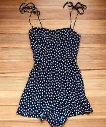 Navy Blue Floral Cammie Romper