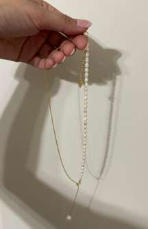 Gold Pearl Necklace