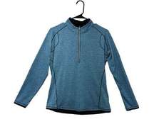 Women's Medium Blue Long Sleeve 1/4 Zip Lightweight Golf Pullover
