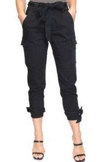 High Waist Cargo Pant - L