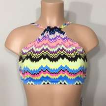 PILYQ Clara reversible Wave halter top. NWT