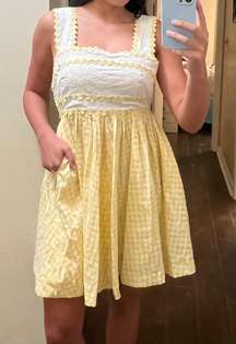 Yellow Gingham Dress