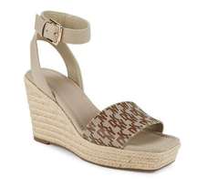 DKNY Calima Ankle Strap Espadrille Wedge Sandal NWOB