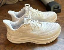 HOKA One One Clifton 9 White Women’s Running Shoes