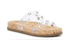 New Mix No. 6 Vria Women’s Sandal in tan/Clear size 6M