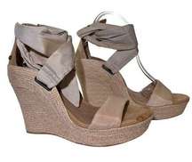 UGG Santorini Lucianna Platform Wedge Espadrille Sandals Shoes