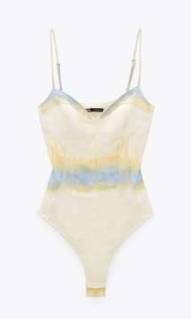 Satin Tie-Dye Bodysuit