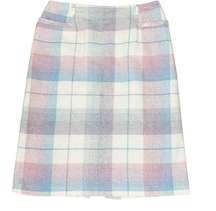 Vintage Plaid Skirt Pastel Pencil Skirt