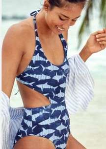 Aerie shark cut out one piece swimsuit