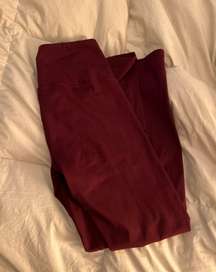 Maroon Leggings