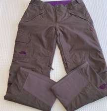 Women’s Size MEDIUM Ski Snowboard Snow Pants Brown Purple