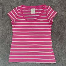 Gilly Hicks pink striped t shirt