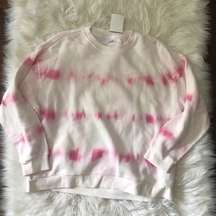 NWT vanilla star pink tie dye crewneck sweater