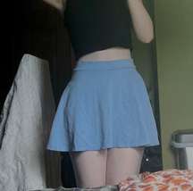 Paste Blue Short Skirt 