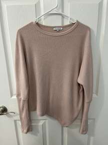 size small long sleeve blush colored long sleeve top