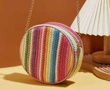 🆕Multi color straw bag