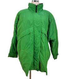 Vintage 80s Down Ski Coat London Fog Kelly Green