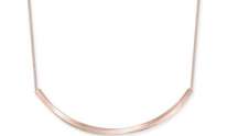 Charter Club Curved Bar Collar Necklace in Rose-Gold MSRP $35 NWT