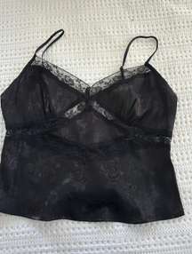 Black Going Out Top Lace Cami