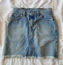 Denim Mini Skirt