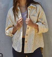 NEW By Together Ivory Eyelet Shacket Women’s Medium