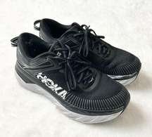 Hoka One One Bondi 7 Women’s Black Running Shoes Size 8.5