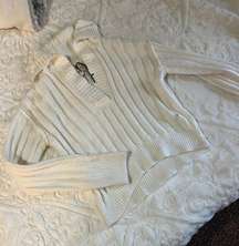 Cream Collared Sweater