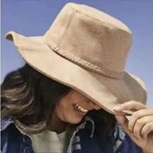 ASN Women’s Harper Khaki Floppy Safari Hat, NWT, Adjustable Size, MSRP $68